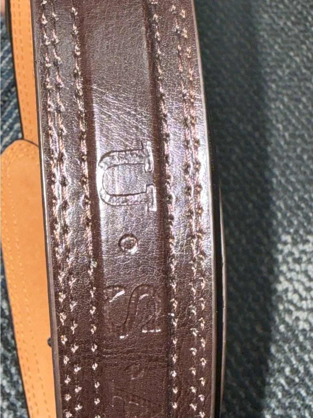 Men’s Genuine Leather USA America belt large 38-40
